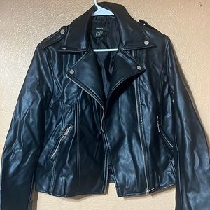 Forever 21 black faux leather jacket